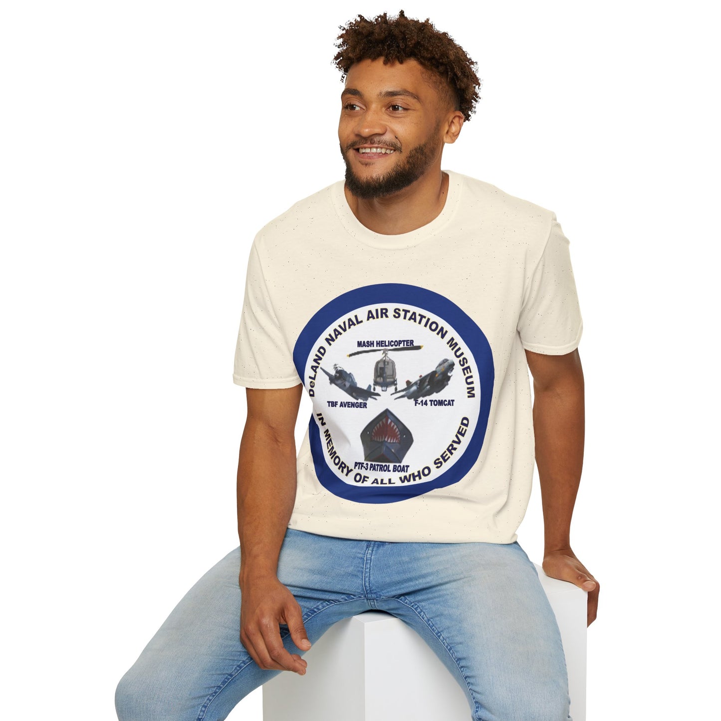 DNASM Student Art Navy Frame Lighter colors Unisex T-Shirt by theGreenDragonTavern.shop
