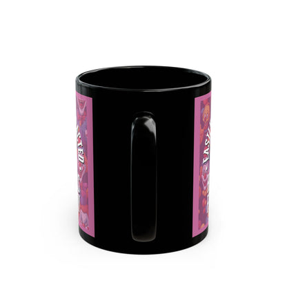 Easily Distracted by Heinous Fuckery Little Jinx Pink Mug by theGreenDragonTavern.shop