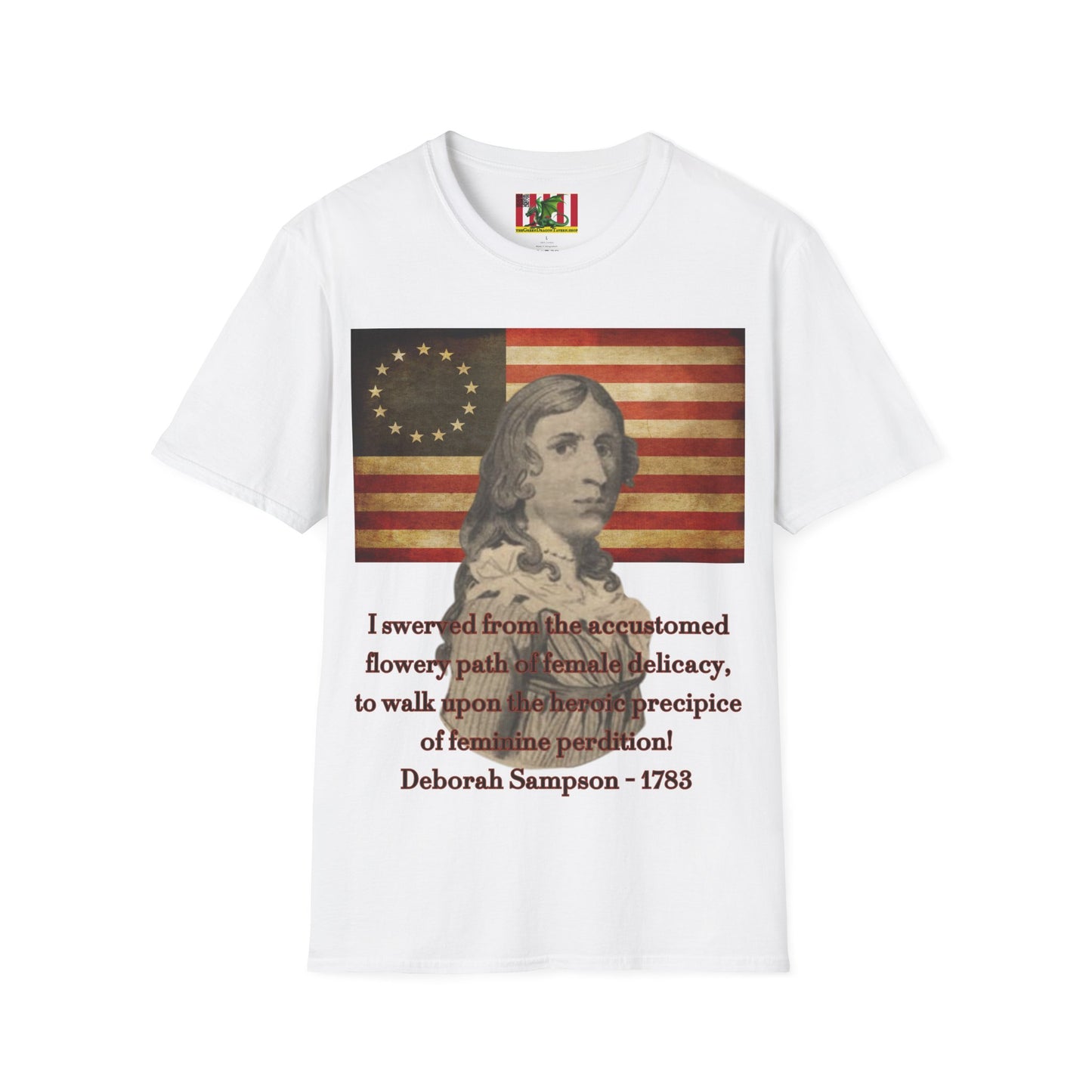 Deborah Sampson, America's Mulan Light colors Unisex T-Shirt by theGreenDragonTavern.shop