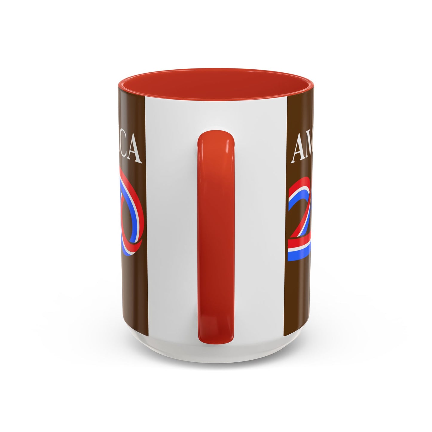 America 250 Brown Accent Mug by theGreenDragonTavern.shop