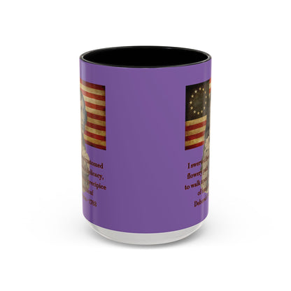 Deborah Sampson, America's Mulan Light Purple Accent Mug by theGreenDragonTavern.shop