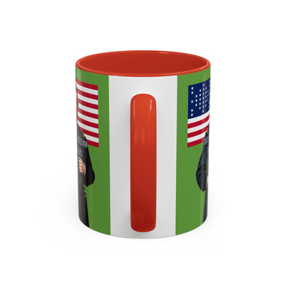 "Traitors and Patriots" Ulysses Grant Green Accent Mug by theGreenDragonTavern.shop