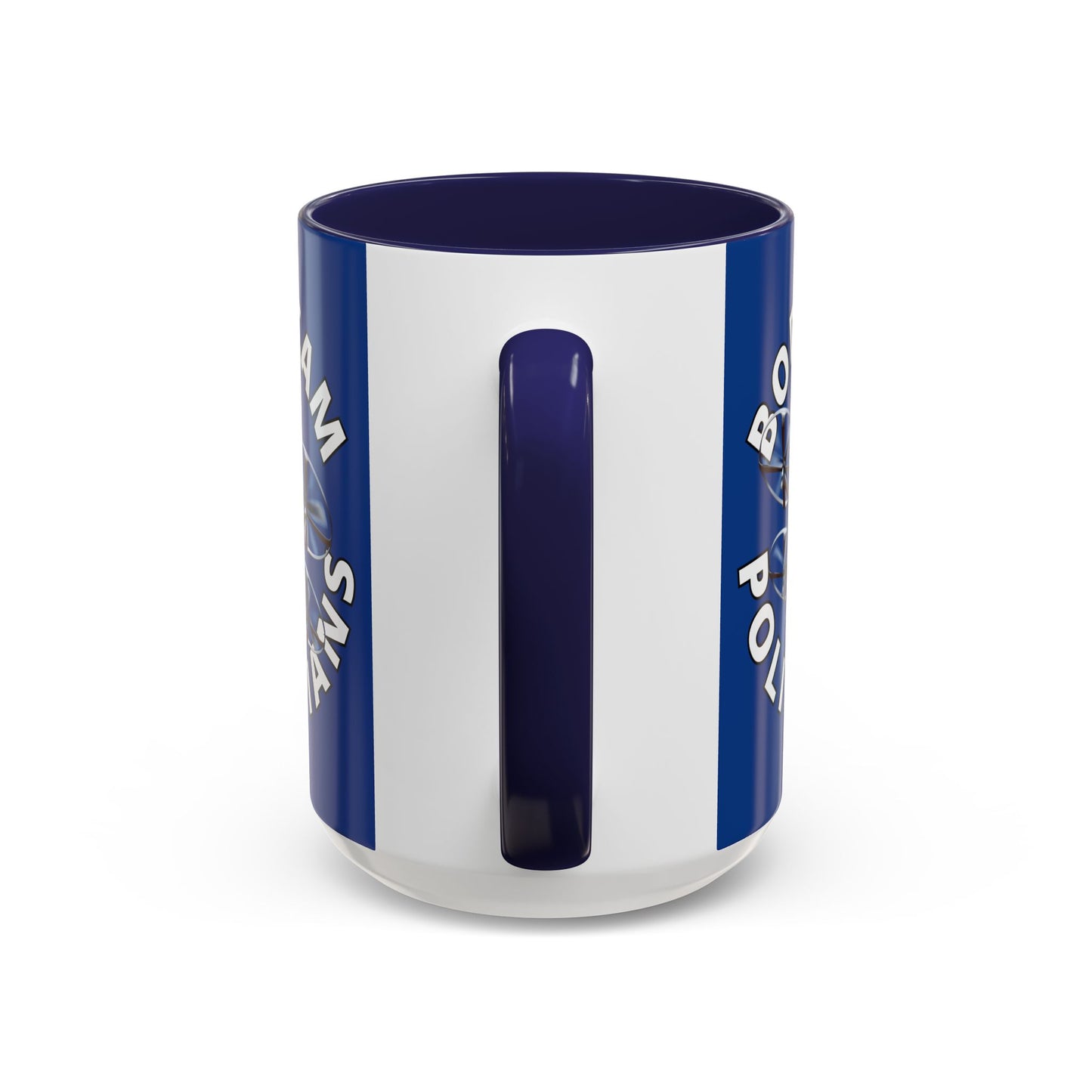 Bodycam the Politicians Drone Dark Blue Accent Mug by theGreenDragonTavern.shop