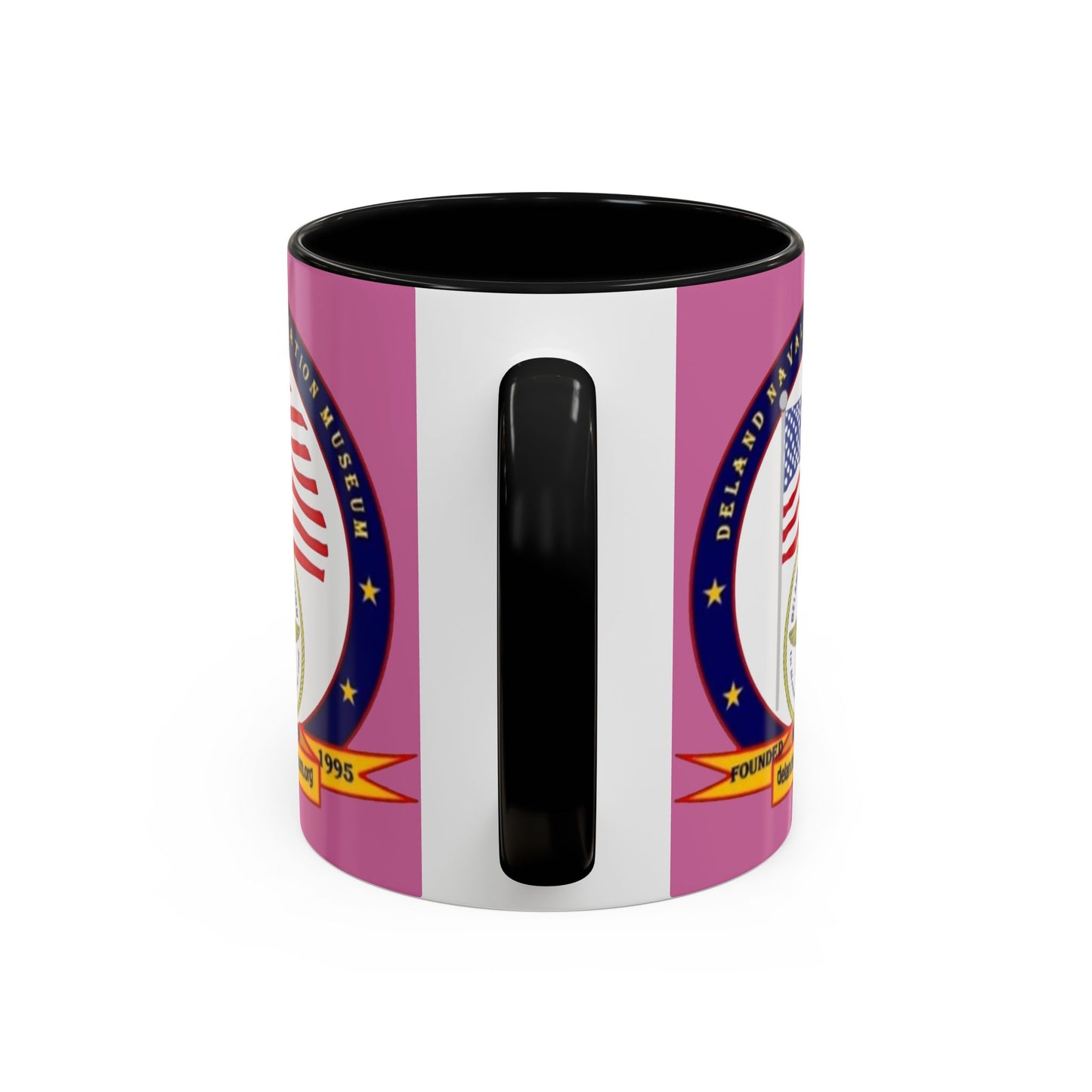 DeLand Naval Air Station Museum Pink Accent Mug by theGreenDragonTavern.shop