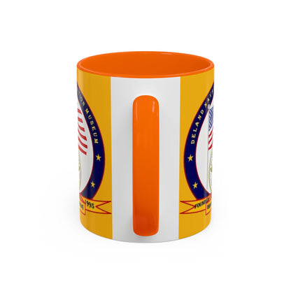 DeLand Naval Air Station Museum Yellow Accent Mug by theGreenDragonTavern.shop