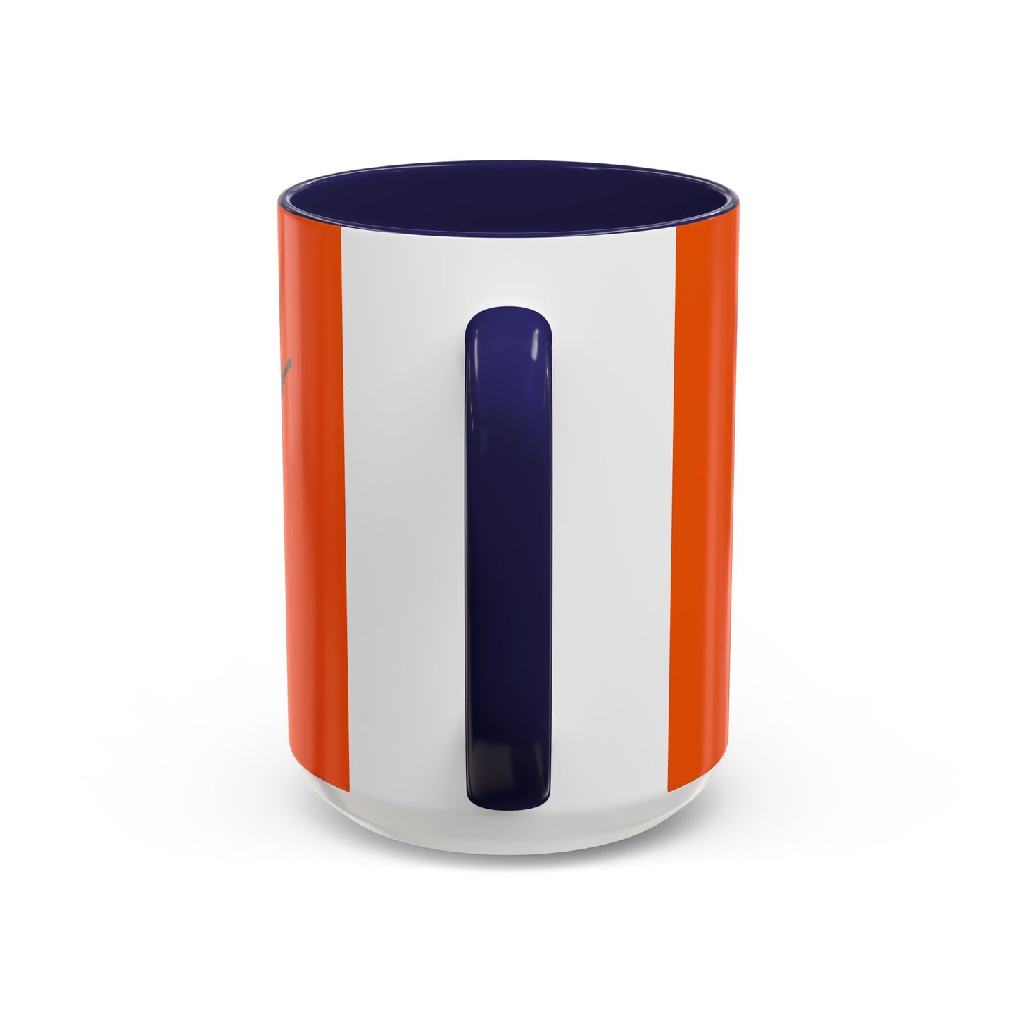 Hula Girl Packin' Heat Orange Accent Mug by theGreenDragonTavern.shop