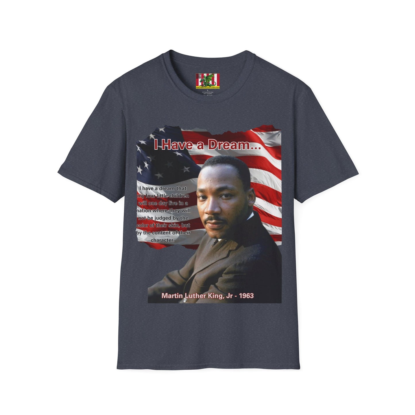 "I Have a Dream" MLKJr Dark colors Unisex T-Shirt by theGreenDragonTavern.shop