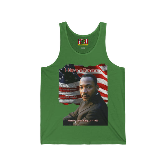 "I Have a Dream" MLKJr Unisex Jersey Tank Top by theGreenDragonTavern.shop