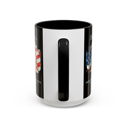 Ronald Reagan Freedom Vendetta Black Accent Mug by theGreenDragonTavern.shop