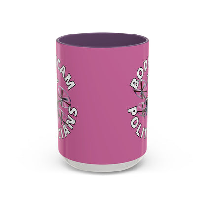 Bodycam the Politicians Drone Pink Accent Mug by theGreenDragonTavern.shop