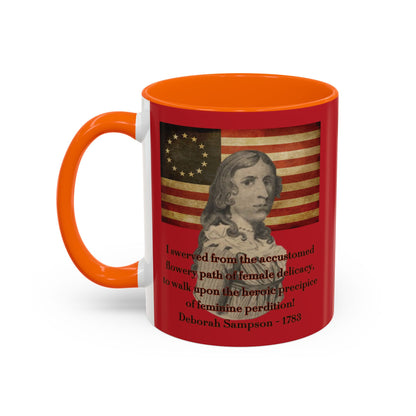 Deborah Sampson, America's Mulan Red Accent Mug by theGreenDragonTavern.shop