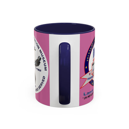 DNASM 2-sided, Founding & Student Art w/WhiteBG Pink Accent Mug by theGreenDragonTavern.shop