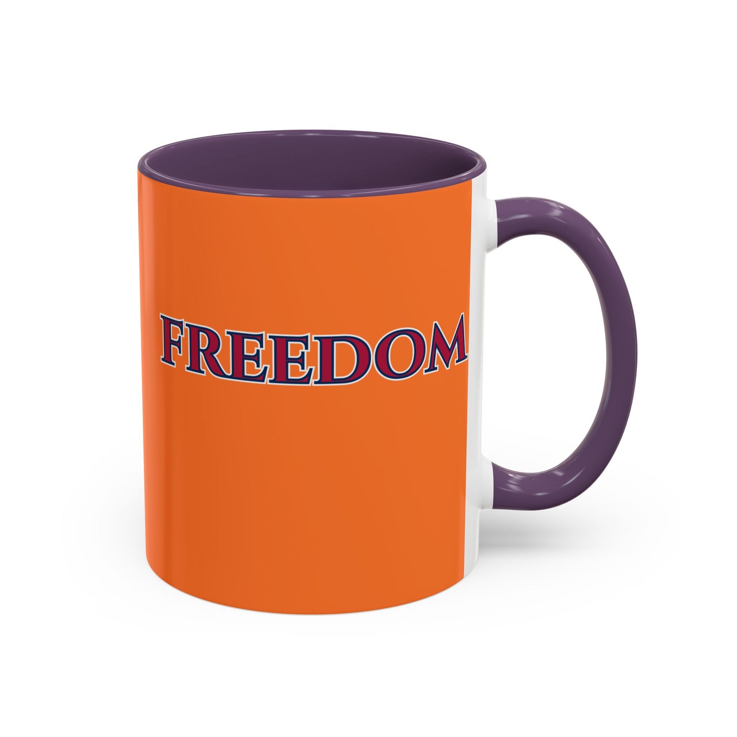 Freedom, Orange Accent Mug by theGreenDragonTavern.shop