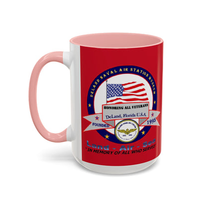 DNASM 2-sided, Founding & Student Art w/WhiteBG Red Accent Mug by theGreenDragonTavern.shop