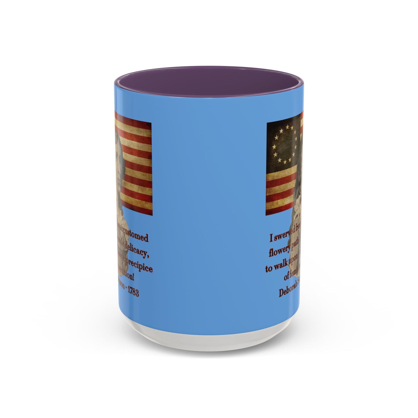 Deborah Sampson, America's Mulan Light Blue Accent Mug by theGreenDragonTavern.shop