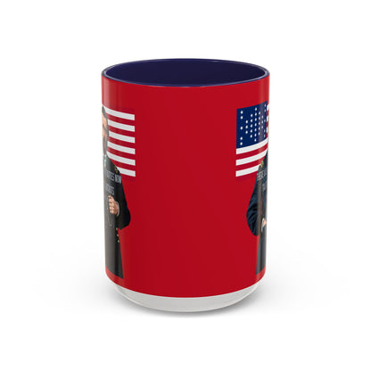 "Traitors and Patriots" Ulysses Grant Red Accent Mug by theGreenDragonTavern.shop