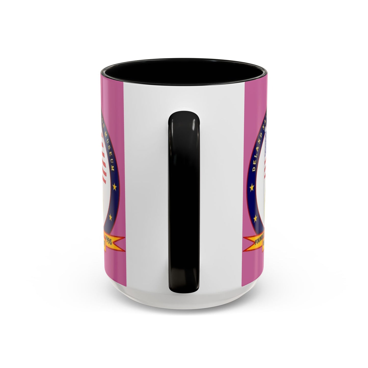 DeLand Naval Air Station Museum Pink Accent Mug by theGreenDragonTavern.shop