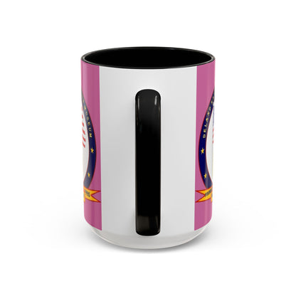 DeLand Naval Air Station Museum Pink Accent Mug by theGreenDragonTavern.shop