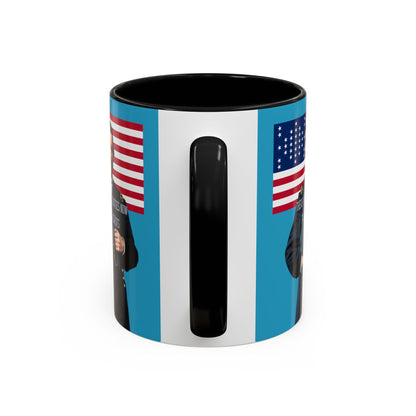 "Traitors and Patriots" Ulysses Grant Turquoise Accent Mug by theGreenDragonTavern.shop