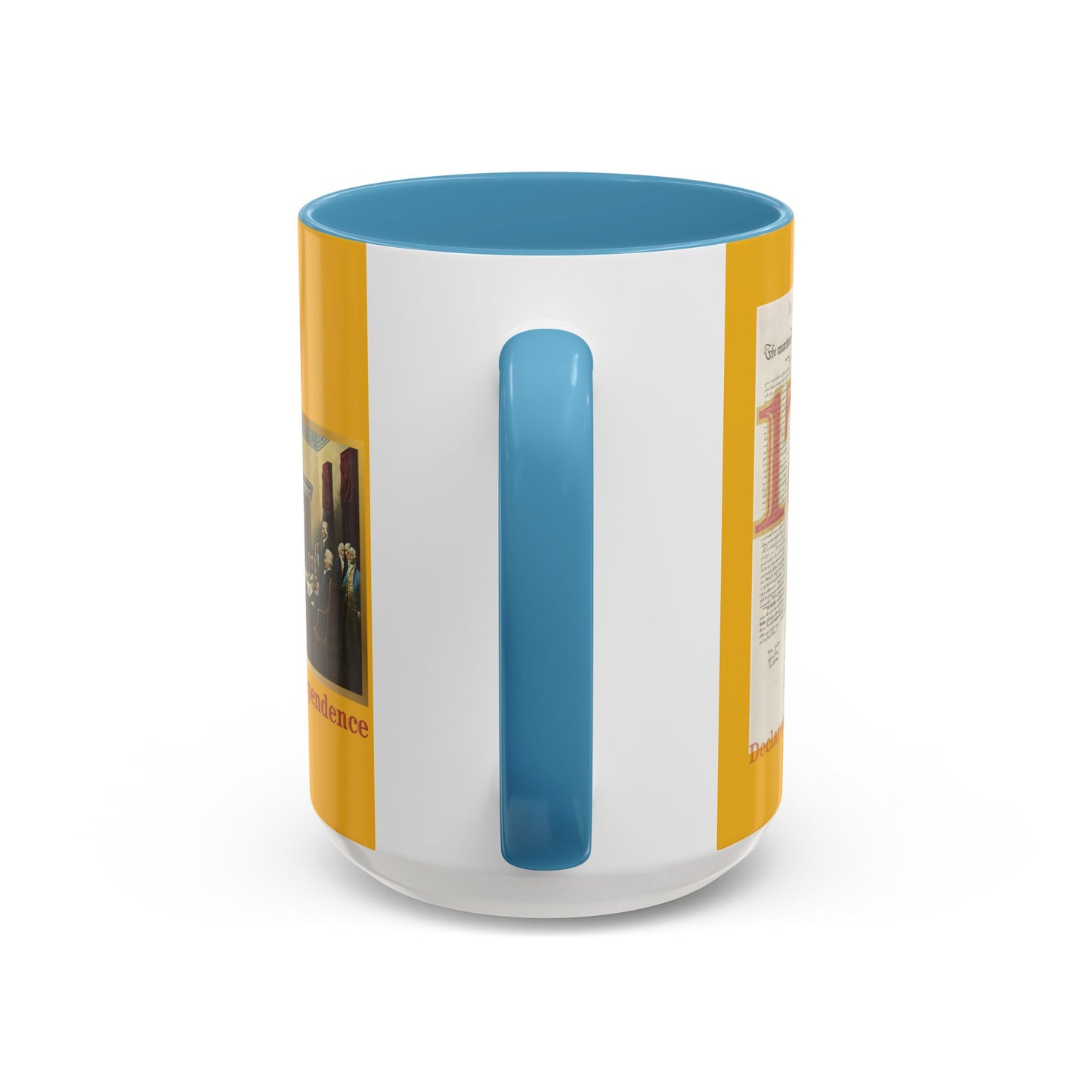 Declaration of Independence Yellow Accent Mug by theGreenDragonTavern.shop