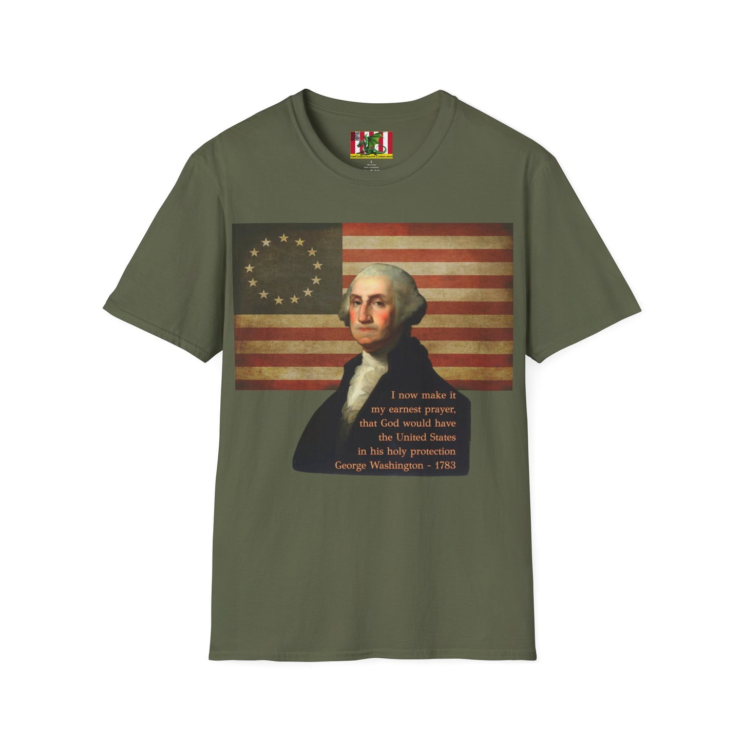 Washington's Earnest Prayer Dark colors Unisex T-Shirt by theGreenDragonTavern.shop