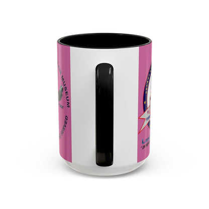 DNASM 2-sided, Founding & Student Art Pink Accent Mug by theGreenDragonTavern.shop