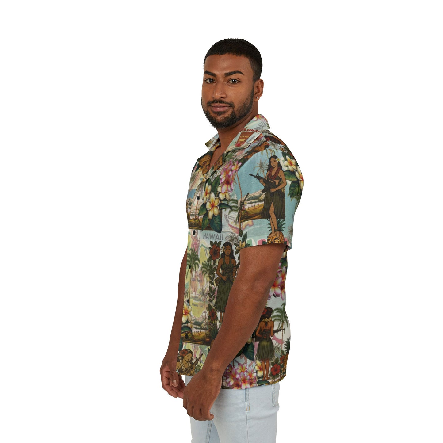 Pineapple Posterior Hawaiian Camp Shirt by theGreenDragonTavern.shop