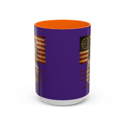Deborah Sampson, America's Mulan Dark Purple Accent Mug by theGreenDragonTavern.shop