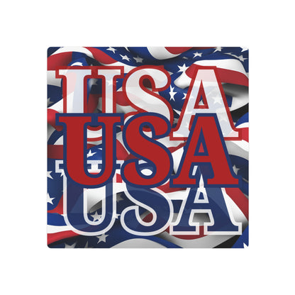 USA! USA! USA Red Center Metal Art Sign by theGreenDragonTavern.shop