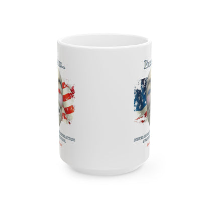 Ronald Reagan Freedom Vendetta White Mug by theGreenDragonTavern.shop