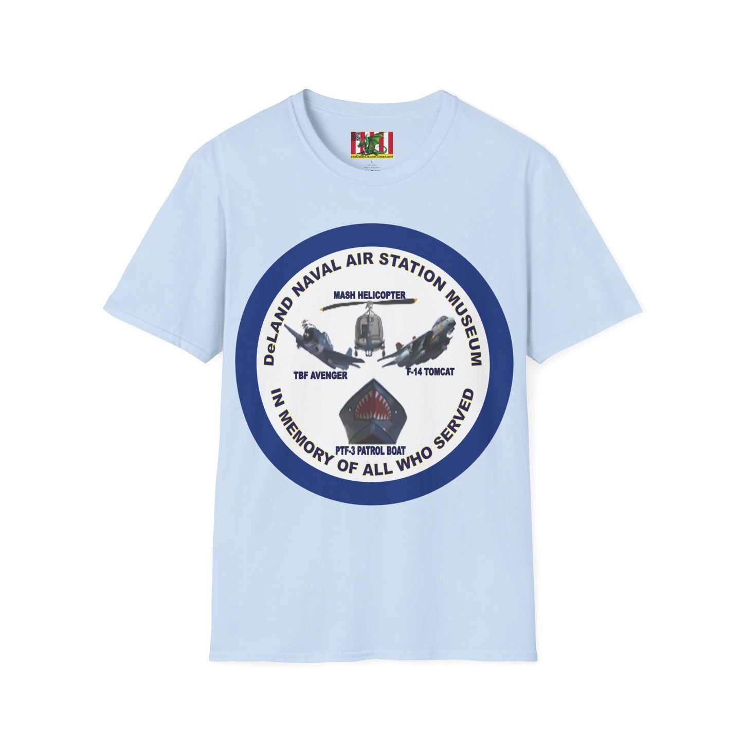 DNASM Student Art Navy Frame Lighter colors Unisex T-Shirt by theGreenDragonTavern.shop