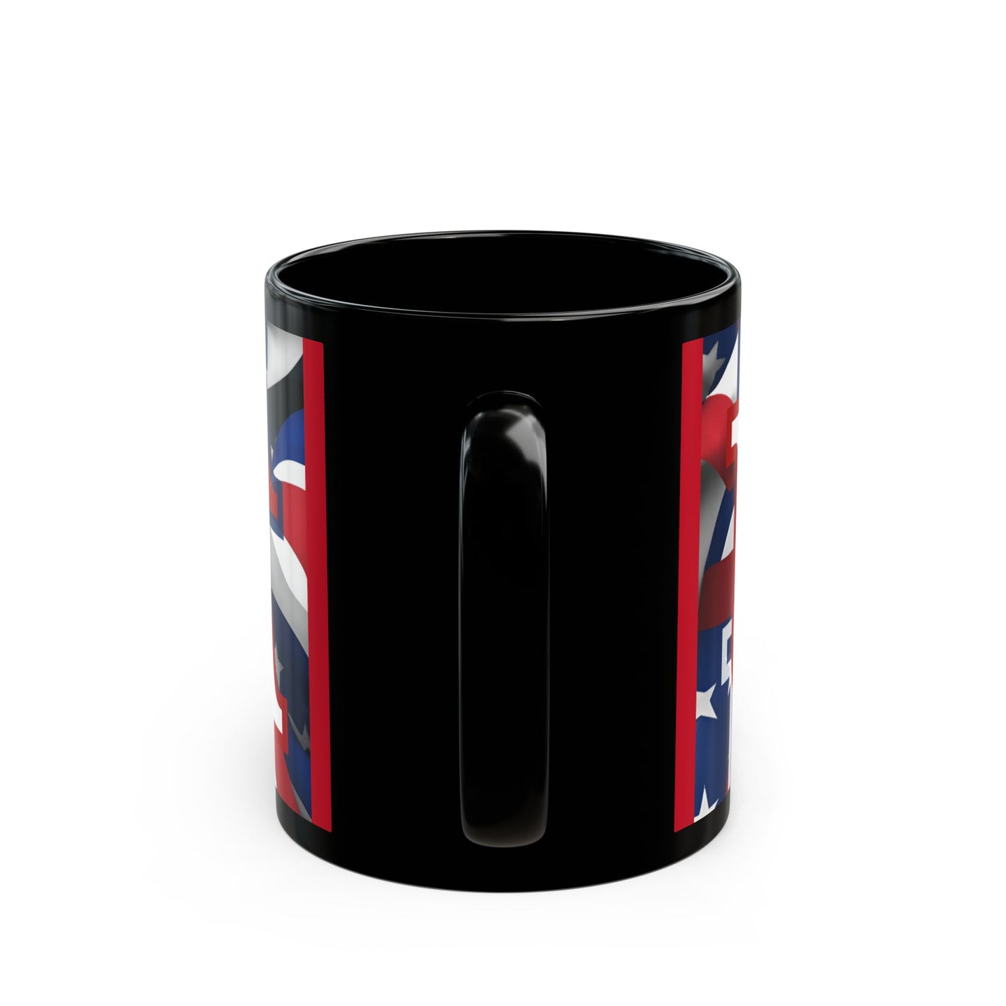 USA! USA! USA White font Patriot Red Mug by theGreenDragonTavern.shop
