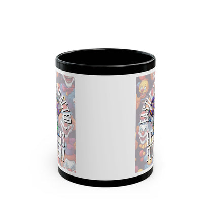 Easily Distracted by Heinous Fuckery Little Jinx White Mug by theGreenDragonTavern.shop