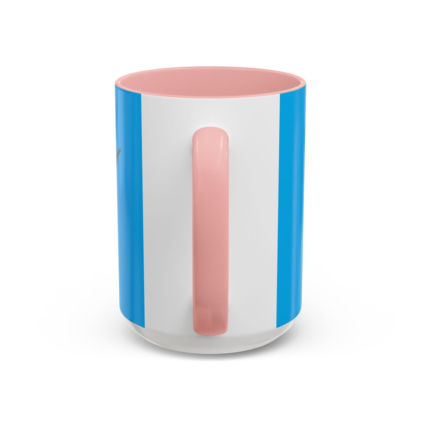 Hula Girl Packin' Heat Light Blue Accent Mug by theGreenDragonTavern.shop