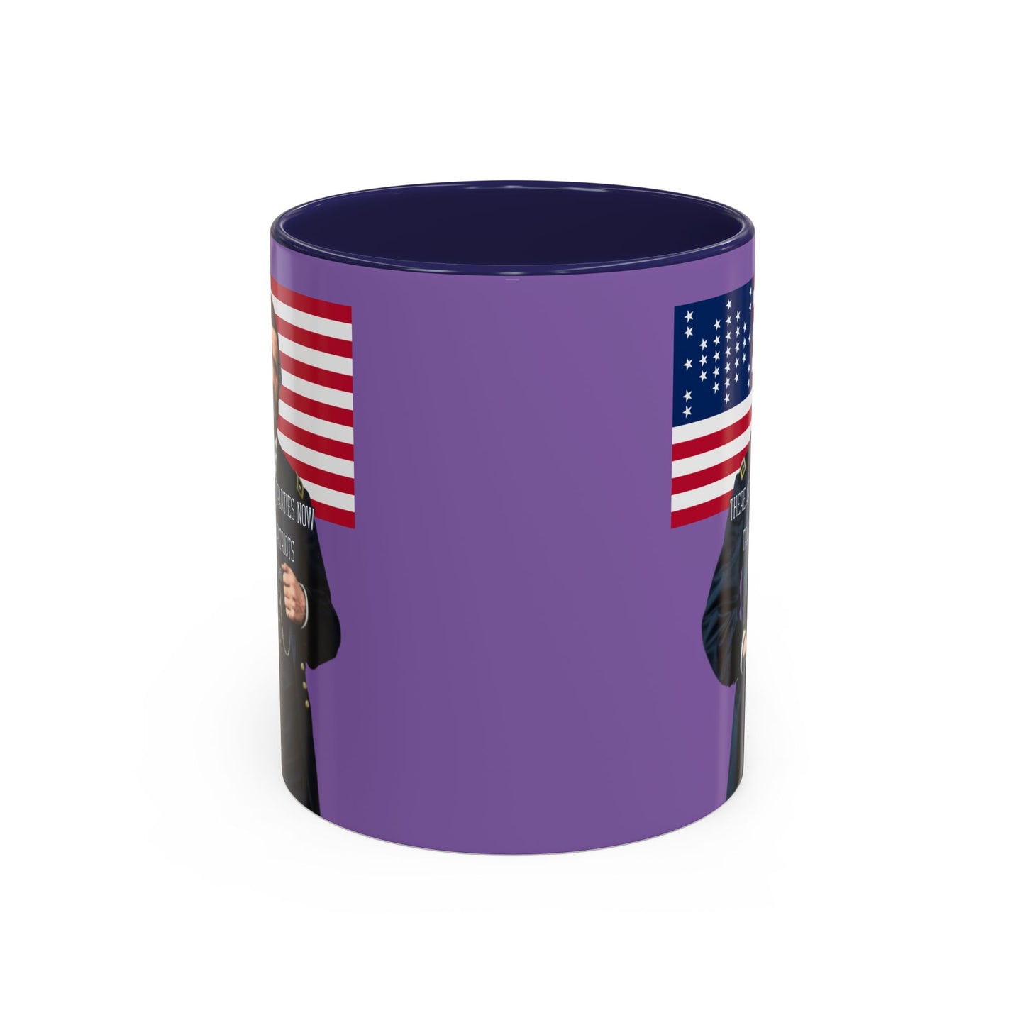 "Traitors and Patriots" Ulysses Grant Light Purple Accent Mug by theGreenDragonTavern.shop