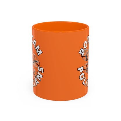 Bodycam the Politicians Drone Orange Accent Mug by theGreenDragonTavern.shop