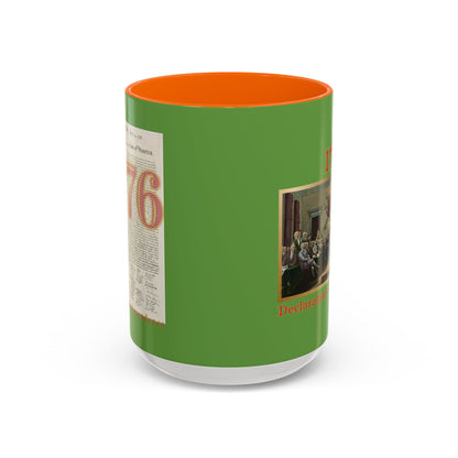 Declaration of Independence Green Accent Mug by theGreenDragonTavern.shop
