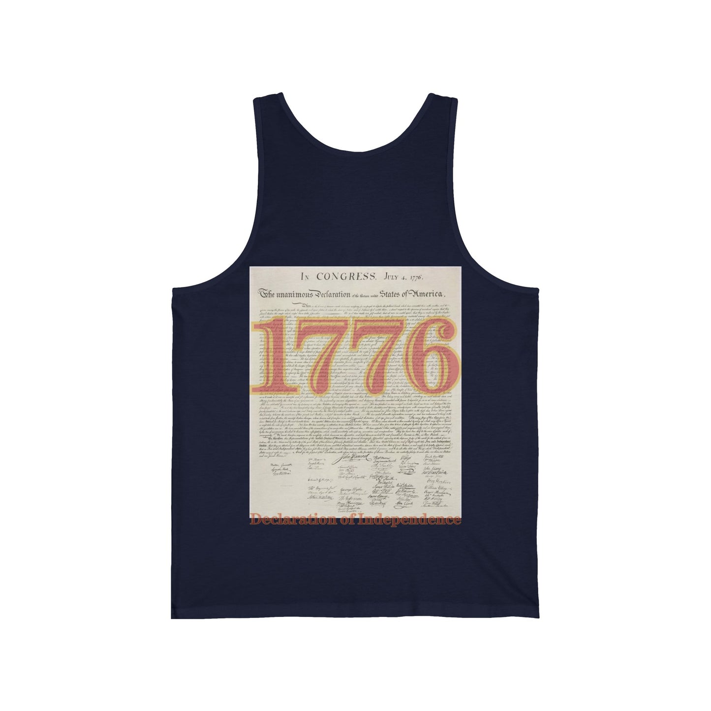 Declaration of Independence Unisex Jersey Tank Top by theGreenDragonTavern.shop