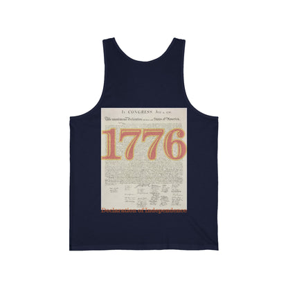 Declaration of Independence Unisex Jersey Tank Top by theGreenDragonTavern.shop