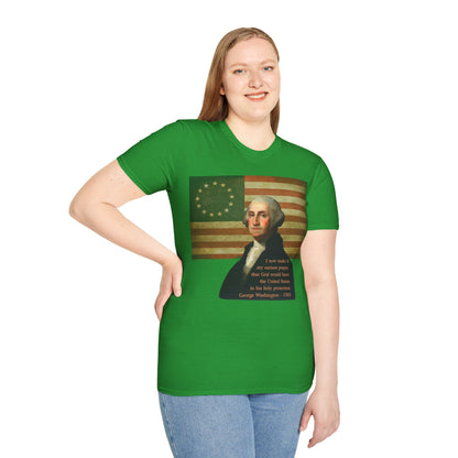 Washington's Earnest Prayer Dark colors Unisex T-Shirt by theGreenDragonTavern.shop