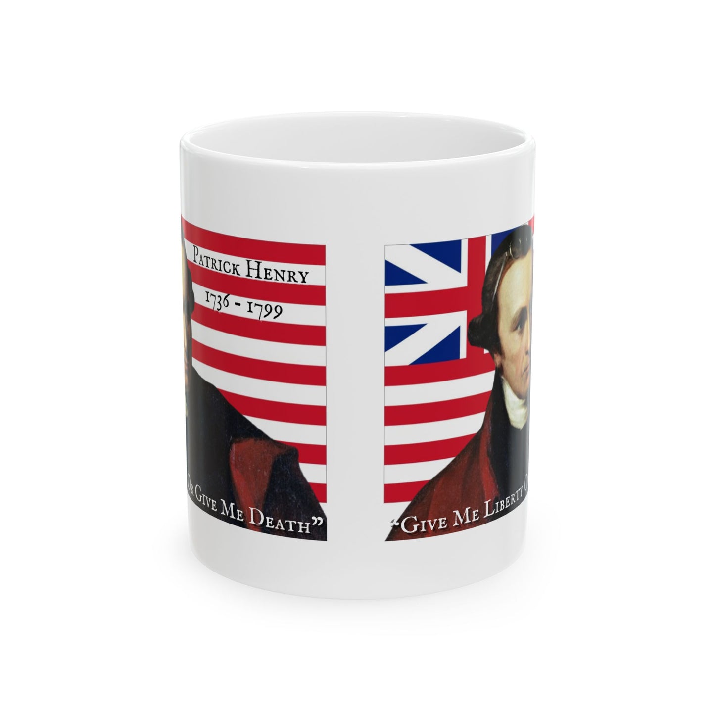 Patrick Henry White Mug by theGreenDragonTavern.shop