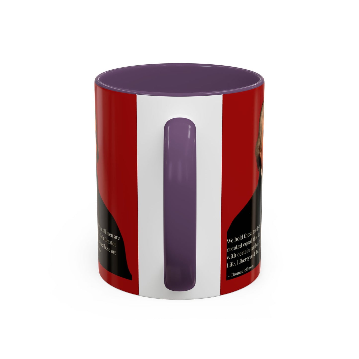 We hold these truths to be self-evident Red Accent Mug by theGreenDragonTavern.shop