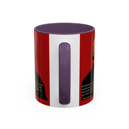 We hold these truths to be self-evident Red Accent Mug by theGreenDragonTavern.shop