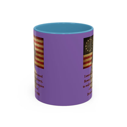Deborah Sampson, America's Mulan Light Purple Accent Mug by theGreenDragonTavern.shop