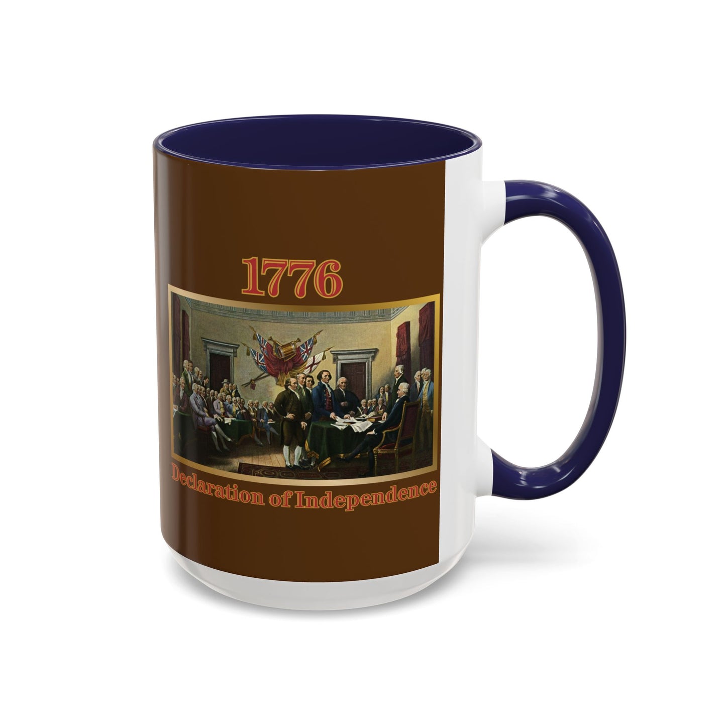 Declaration of Independence Brown Accent Mug by theGreenDragonTavern.shop
