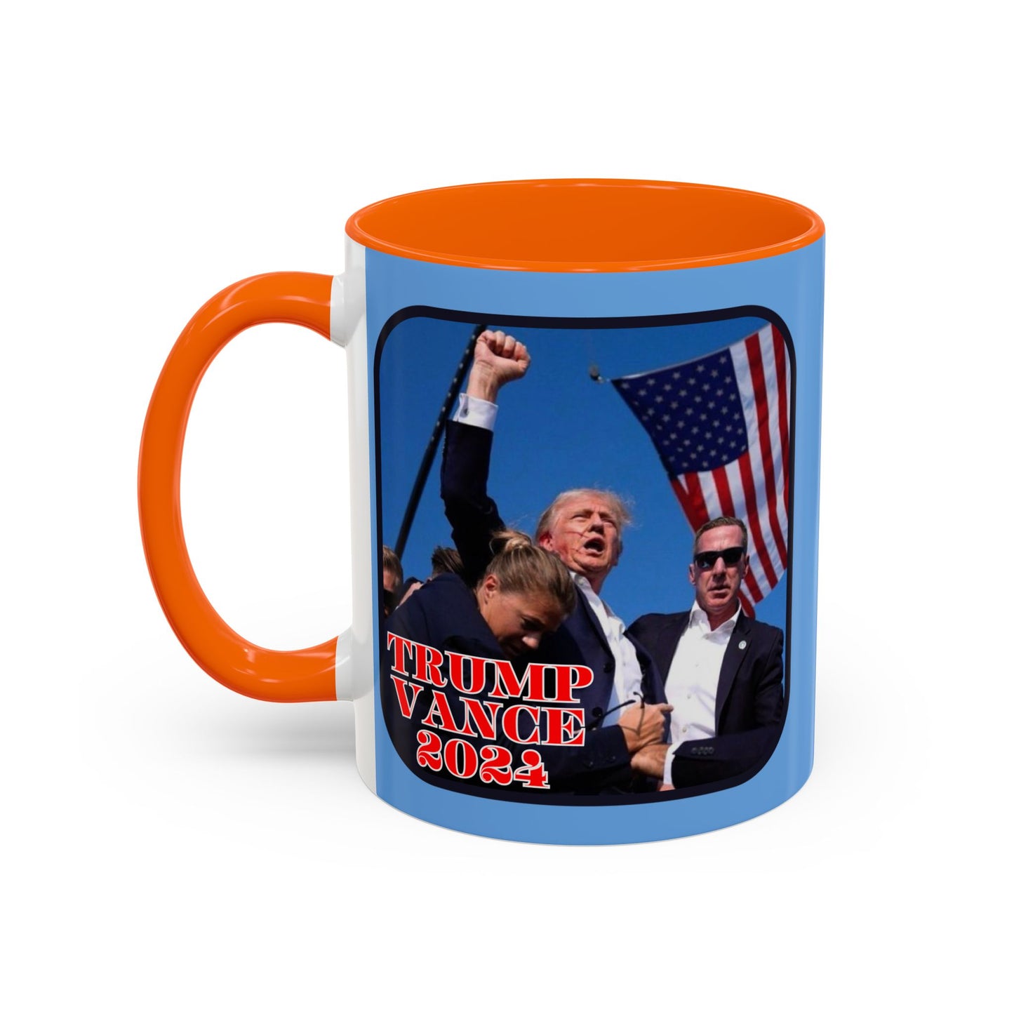 Trump and Vance 2024 Accent Mug by theGreenDragonTavern.shop