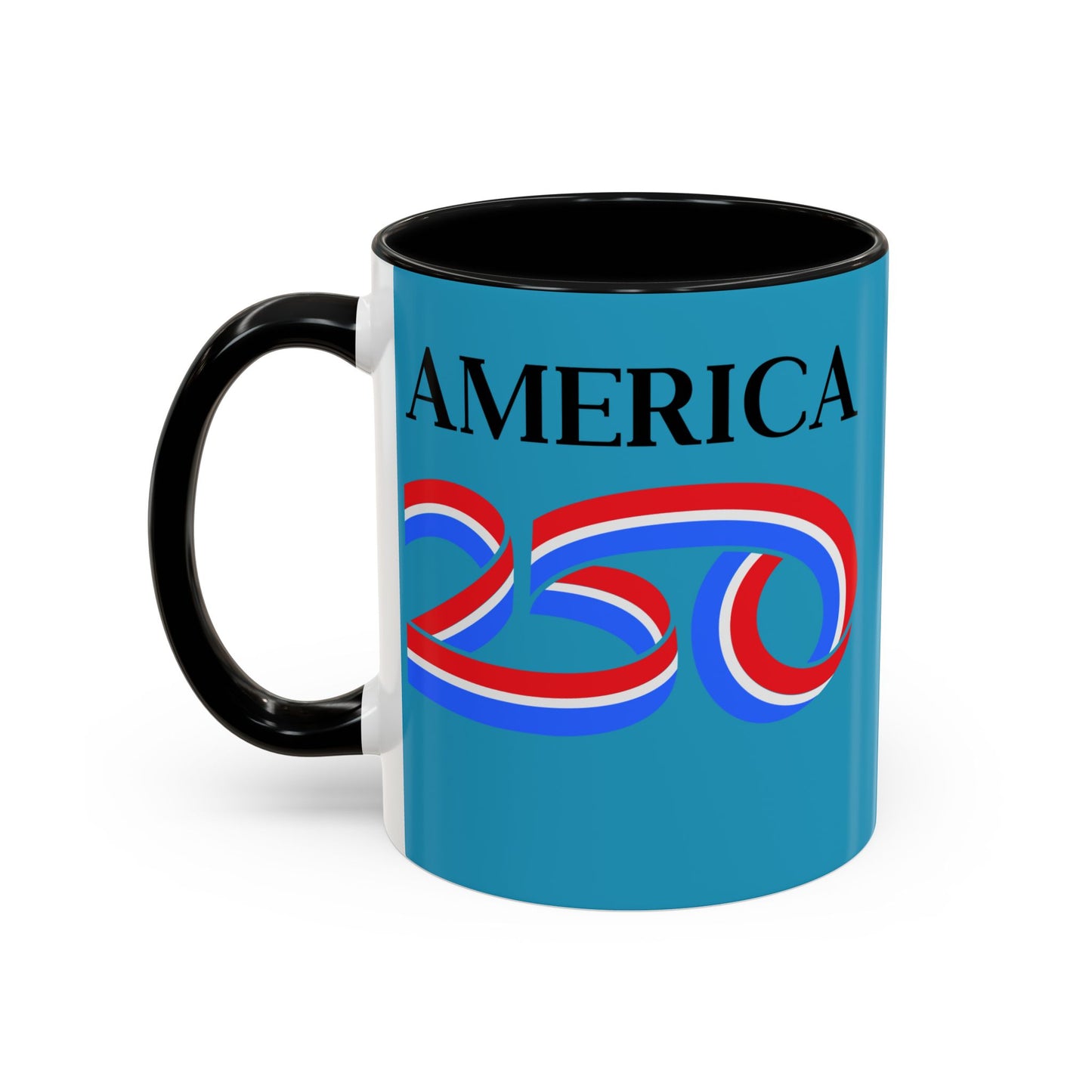 America 250 Turquoise Accent Mug by theGreenDragonTavern.shop