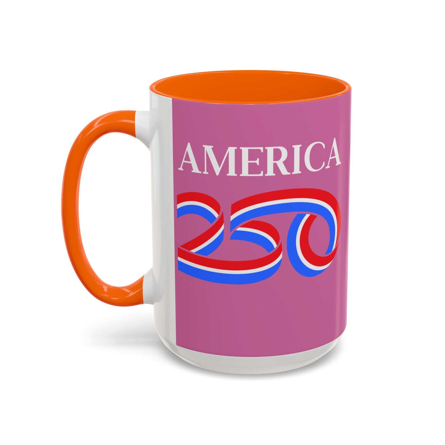 America 250 Pink Accent Mug by theGreenDragonTavern.shop