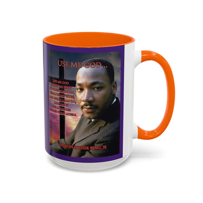 Use Me God, MLK Jr Purple Accent Mug by theGreenDragonTavern.shop