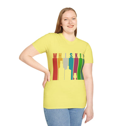 Whiskey spelled with an 'e' Light colors Unisex T-Shirt by theGreenDragonTavern.shop